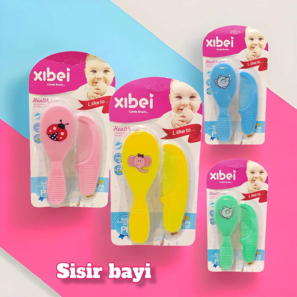 Sisir Rambut Bayi Set I Baby Comb Brush Set