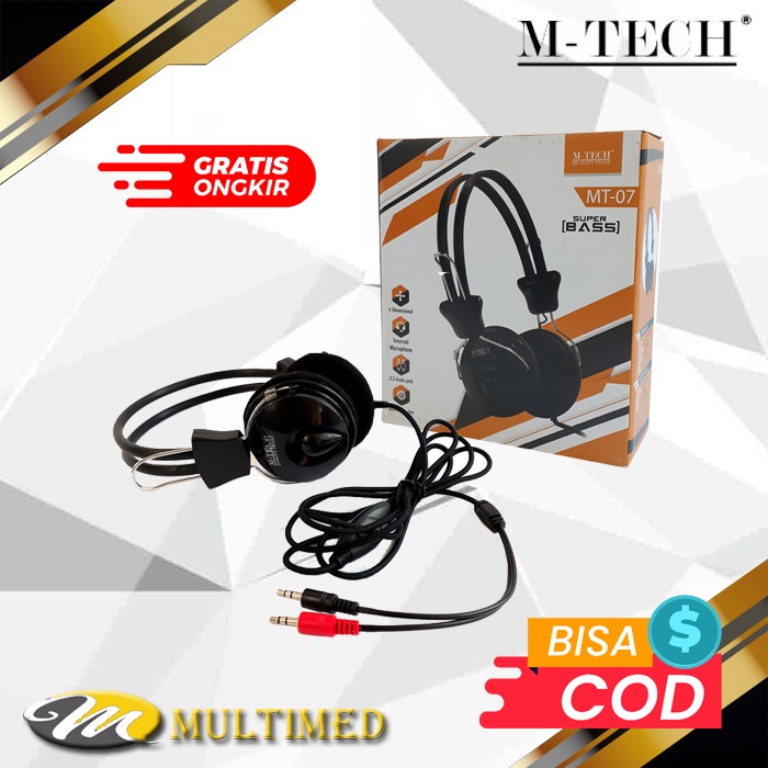 Headset Earphone MT-07 / MT 07 M-TECH ORIGINAL