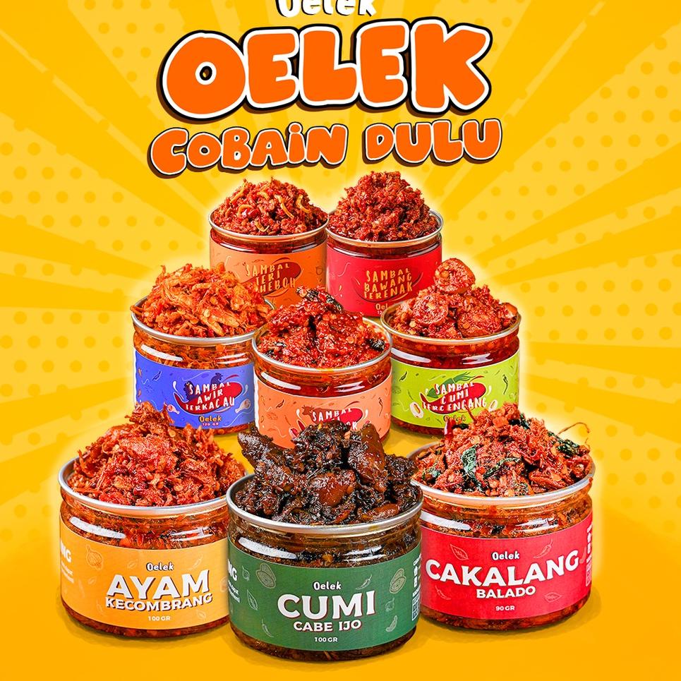 

12.12 STOK READY Oelek Cobain Dulu / Cakalang Balado / Cumi Cabe Ijo / Ayam Kecombrang / Sambal Cumi / Sambel Ayam Suwir / Sambal Sei / Sambal Teri grosir