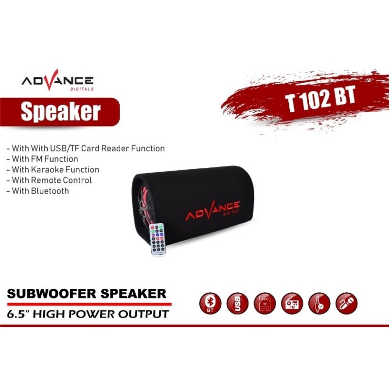 SPEAKER ADVANCE T101BT T 102 BT T103 BT SPEAKER BLUETOOTH GARANSI RESMI