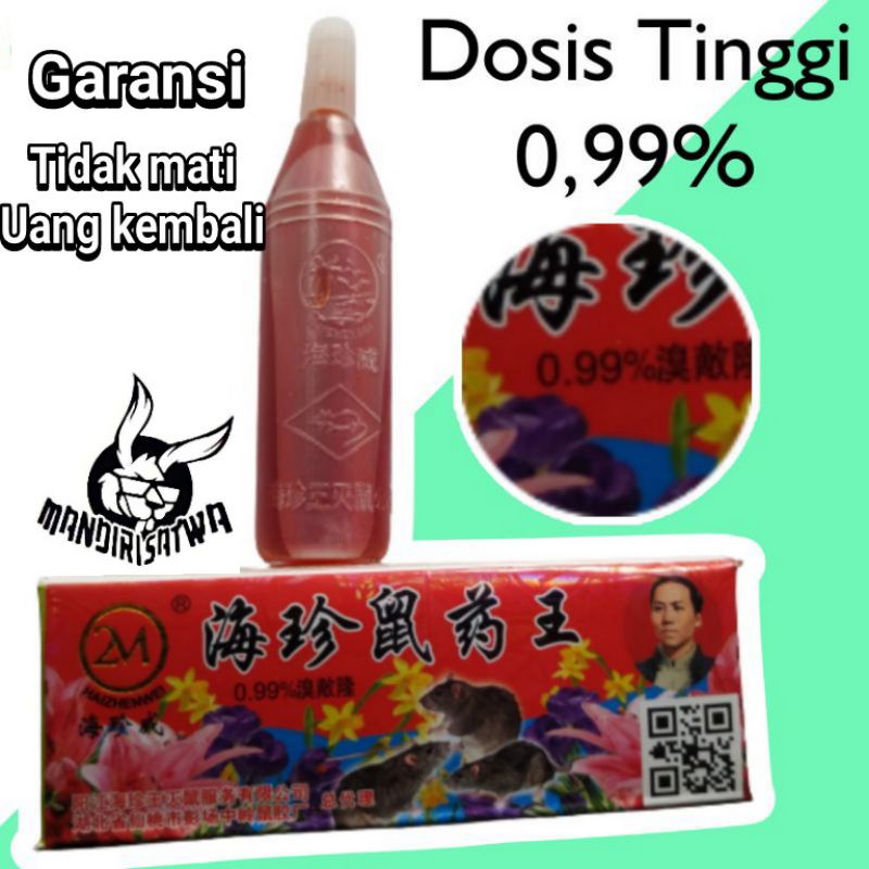 Racun tikus cair 2M Merah Roden 0.99%original import