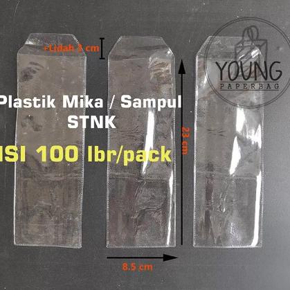 

[RCQ98] Plastik STNK PVC / Sampul PVC Cover STNK uk. 8,5 x 23 ISI 100 pcs Laris