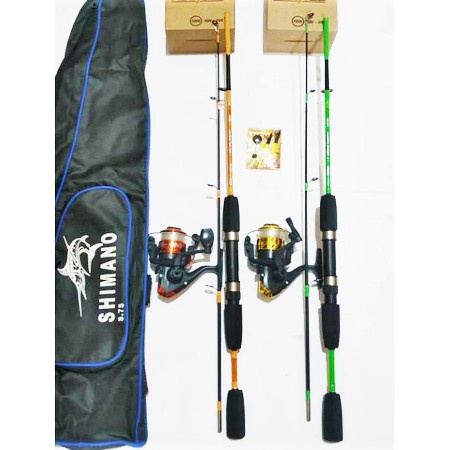 Pancing 2 Set Pancing Sambung 2 Joran Fiber Japan Style Panjang 135