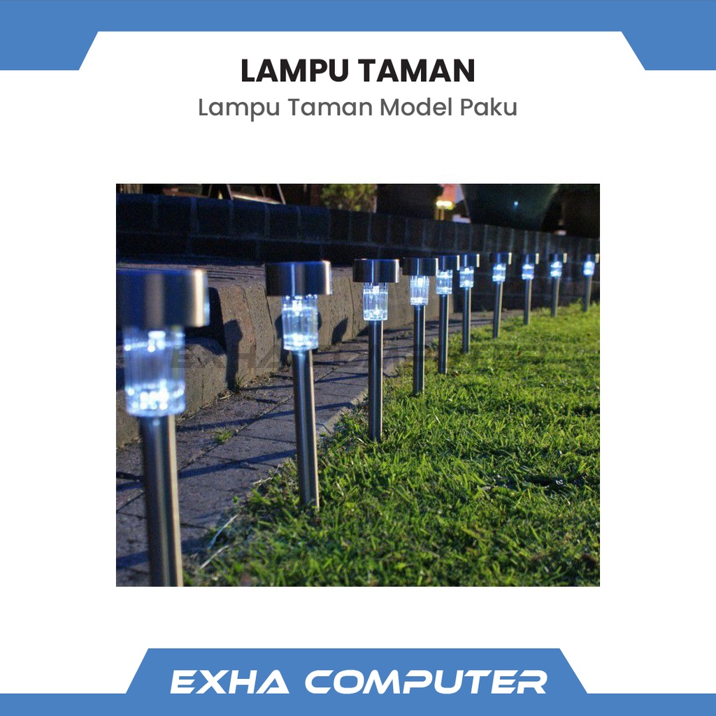 LAMPU TAMAN TANCAP TENAGA SURYA