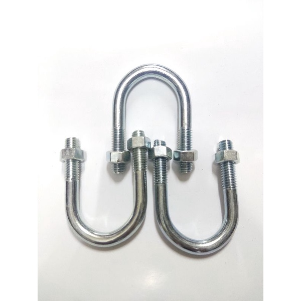Klem pipa / U - Bolt  3/8 x 1"