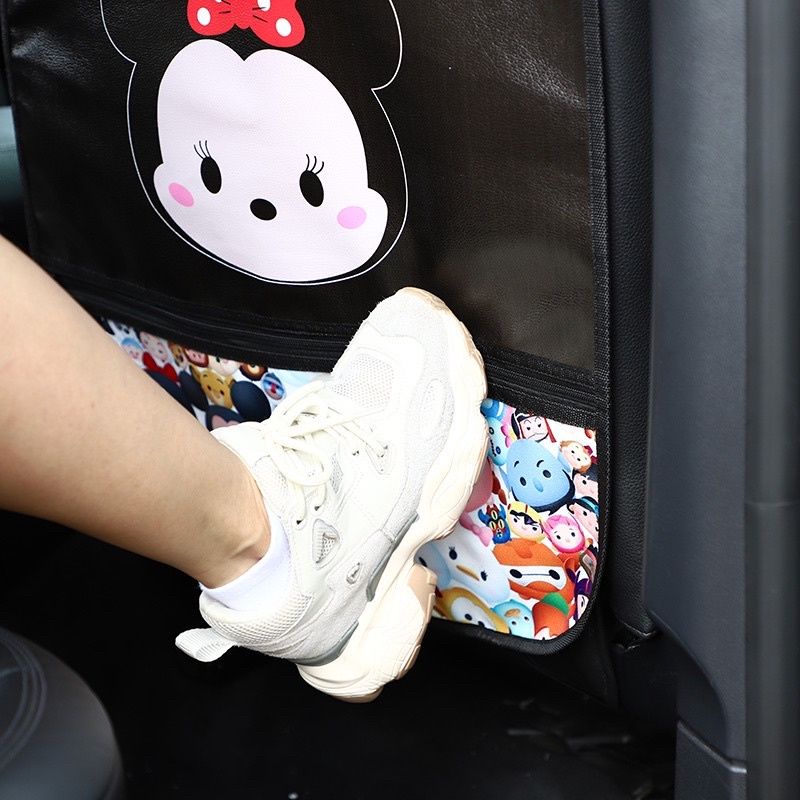 barang mobil anti kick back seat mickey minnie