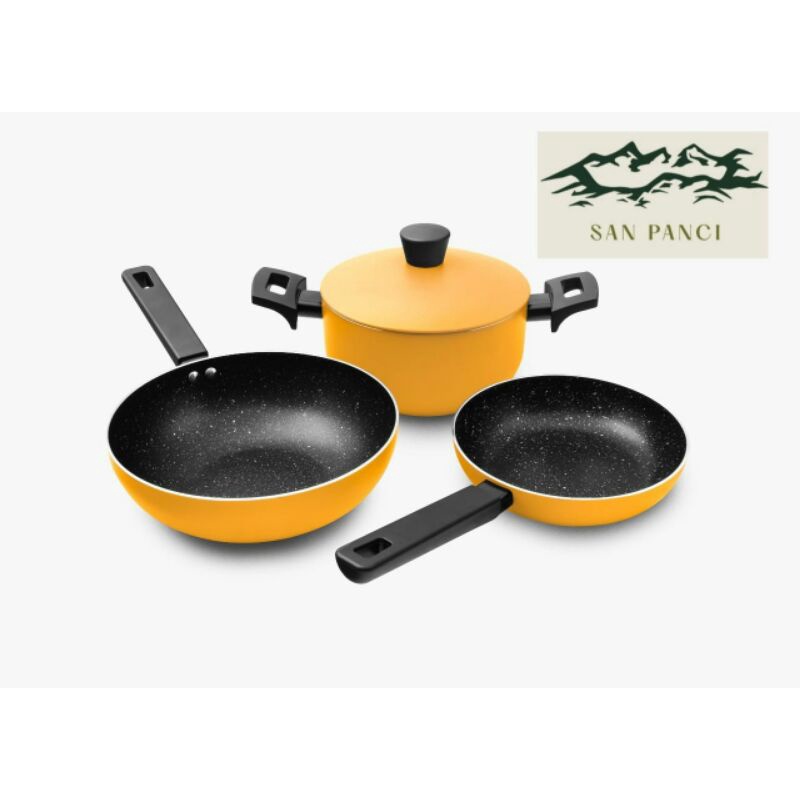 Supra Panci Alumunium Anti Lengket Renatta Moeloek Signature Set 4 Pcs Retro