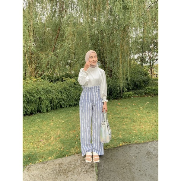 MOANA SET ONESET SETELAN WANITA PREMIUM BLOUSE DAN KULOT