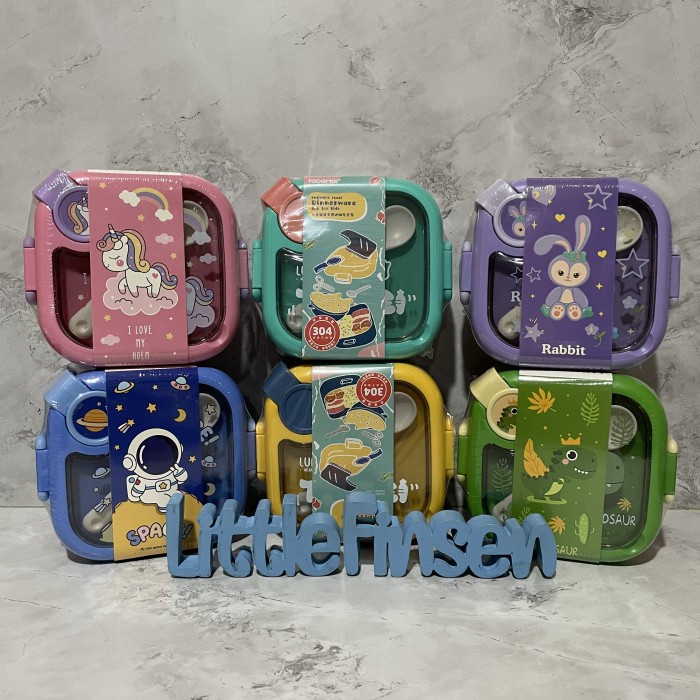 Lunch Box Kotak Makan Tedemei/Lunch Box Tedemei/Tempat Makan Mpasi