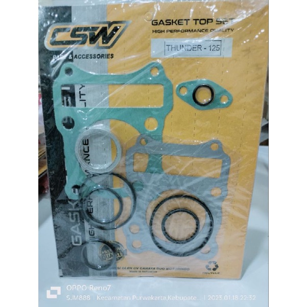 paking top set thunder 125