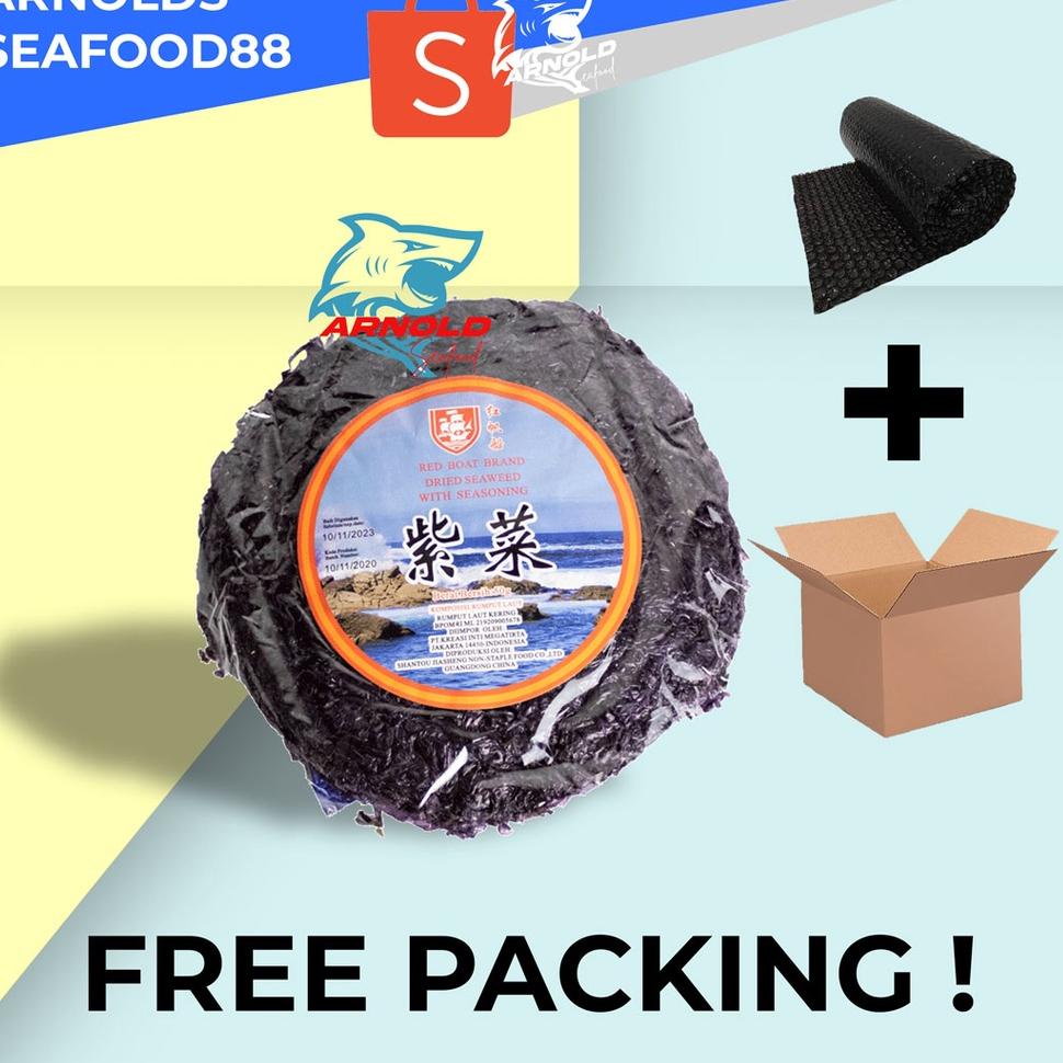 

Terbaru ー Rumput Laut Kering Red Boat / Dried Seaweed Red Boat Brand 50g ©