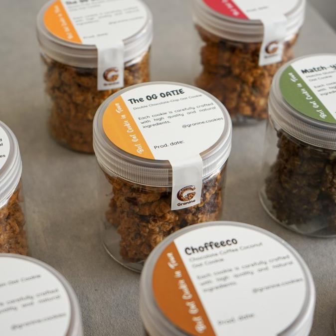 

Custom Kue Kering Oat Cookies PAKET BULK 20 JAR - Granine Cookie