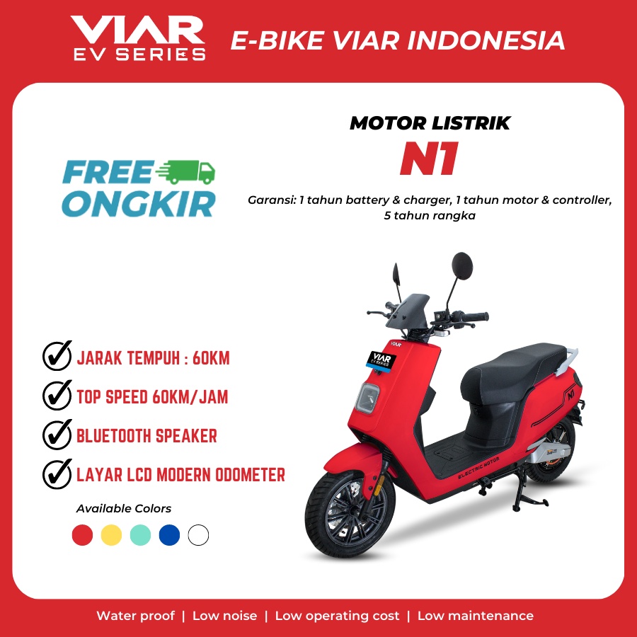 MOTOR LISTRIK VIAR N1 - ORIGINAL - GARANSI RESMI