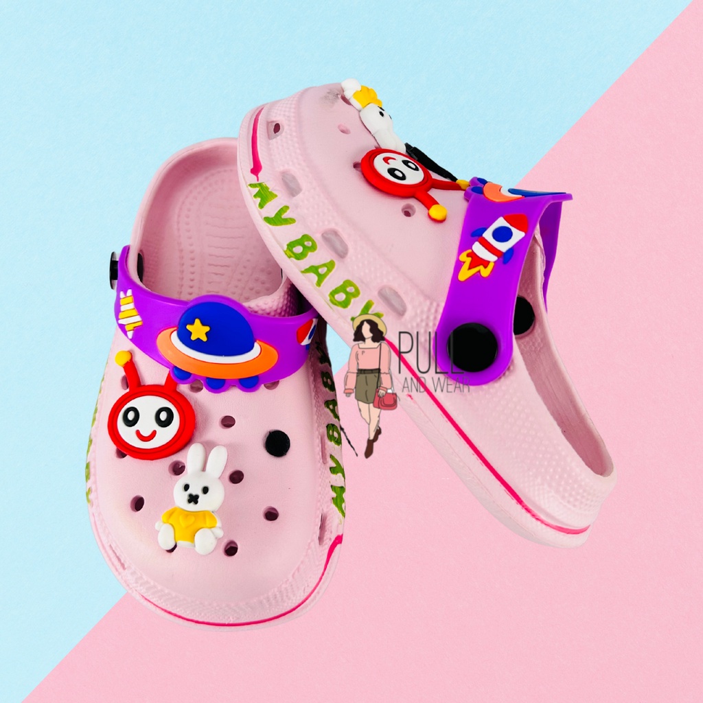 Sandal Selop Bakpao anak lucu bentuk Baby Shark DULUX 502E