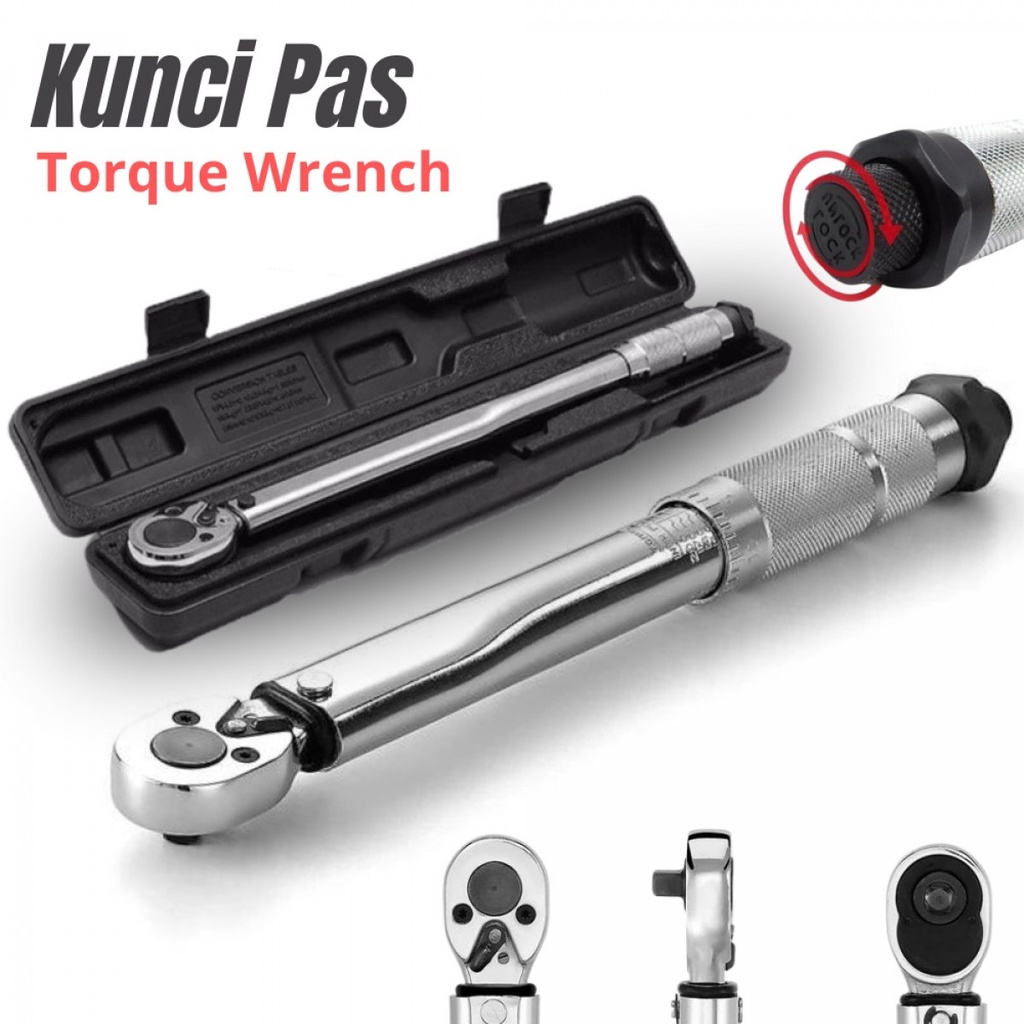 PEGASI Kunci Sok Pas Torsi Torque Wrench