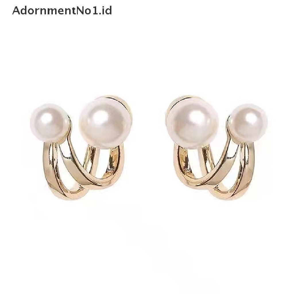 [AdornmentNo1] Baru Retro Cahaya Mutiara Stud Anting Korea Sederhana Perhiasan Pesta Natal Gadis Temperamen Aksesoris Untuk Wanita [ID]