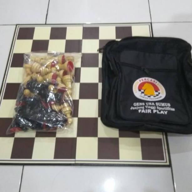 [BAN.31Ja23p] Catur PERCASI / Catur Lipat Percasi Kayu 50cm