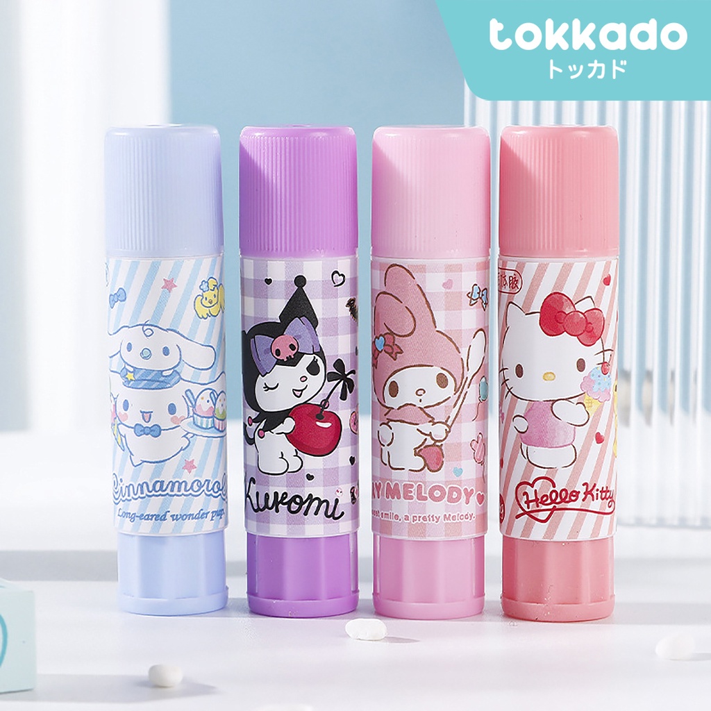 

TOKKADO Sanrio Glue Lem Kertas Perekat Stick Batang Anak Sekolah Lucu