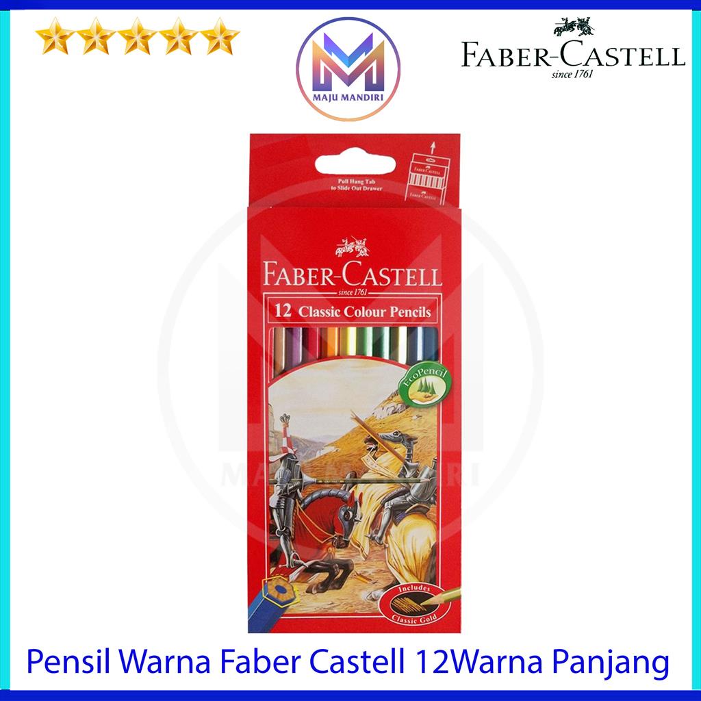 

Pensil Warna Faber Castell 12 Warna Panjang / Colour Pencil Faber