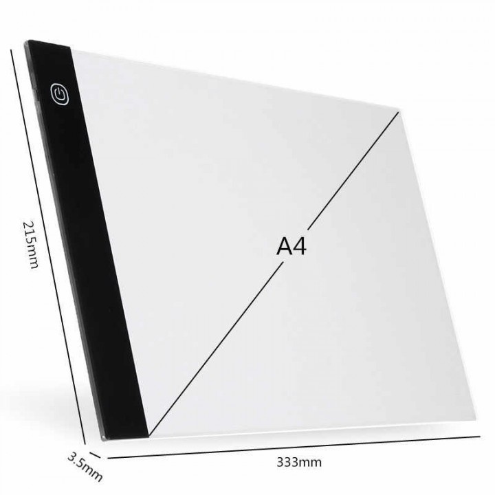 AKN88 - Graphics LED Stencil Drawing Board A4 Size with Three-Level Dimming