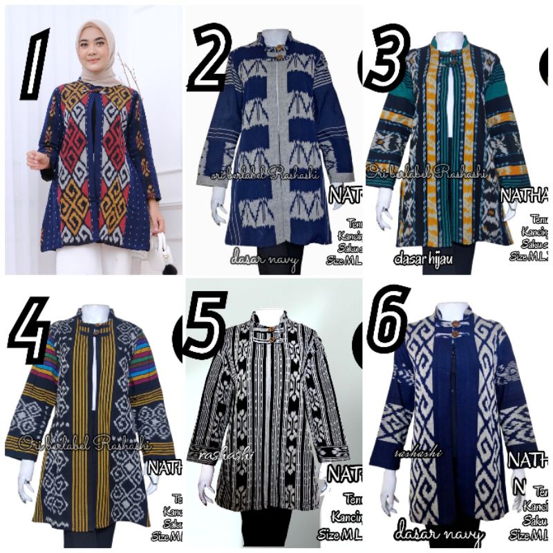 Jual Kardigan Tenun Troso Outer Tenun Asli Motif Etnik Asli Troso