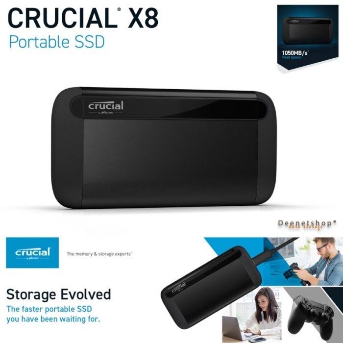 Crucial X8 Portable SSD 2TB - SSD Eksternal