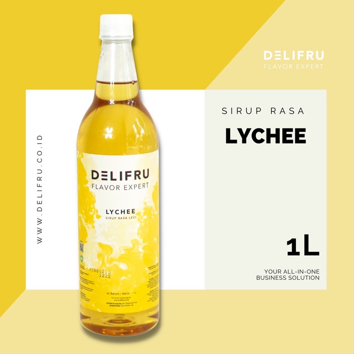 

Delifru Syrup Lychee - Sirup Leci 1 Liter