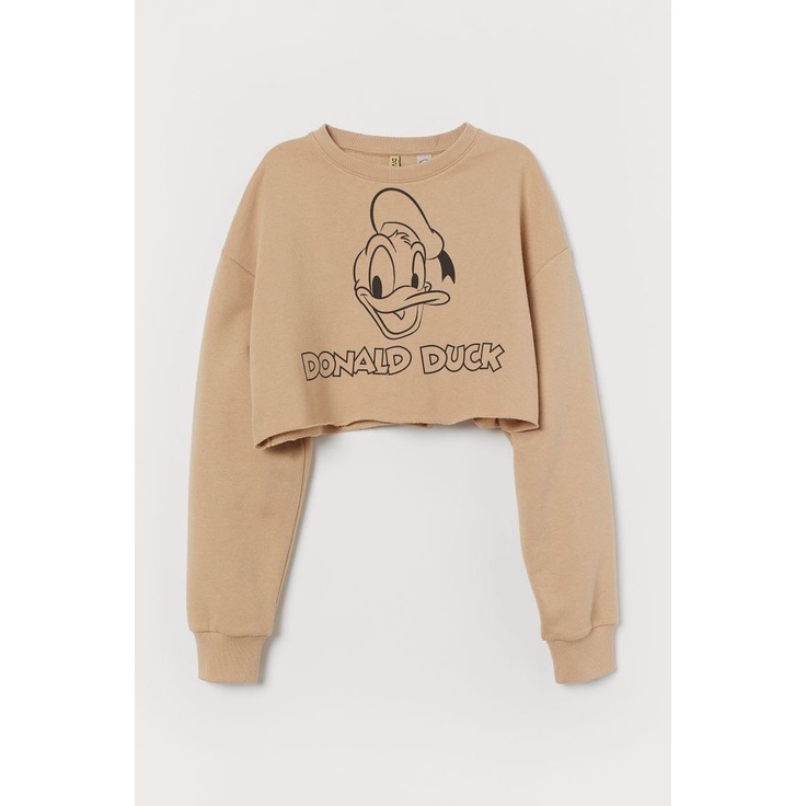 Sweater Wanita Crope Donald