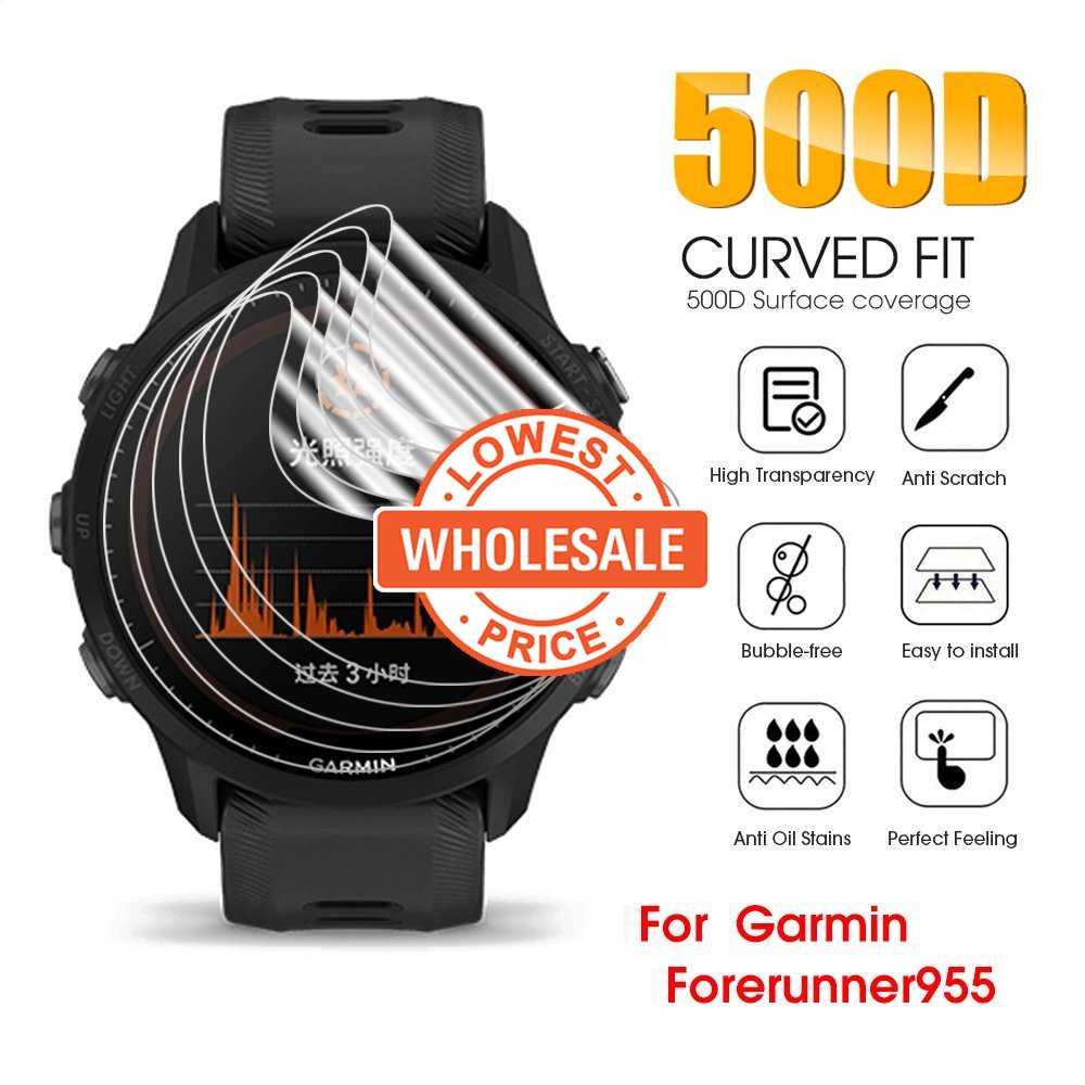 [Harga Grosir]1pc Film Hydrogel Pelindung Layar Smartwatch Garmin Forerunner 955 Anti Gores