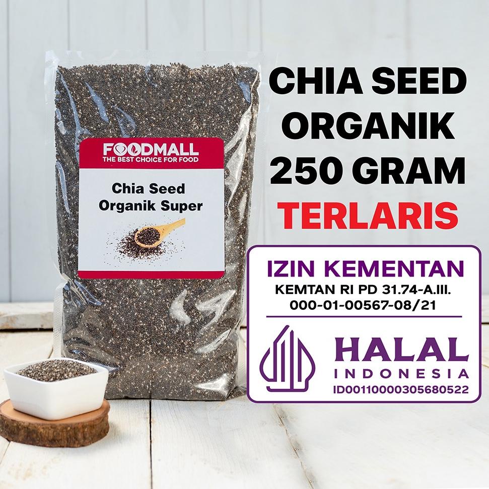 

jqu-71 Organic Chia Seed 250 GRAM / Organik HALAL ,.,.,.,,