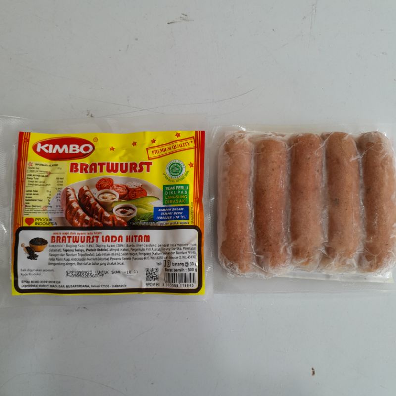 

Sosis Bratwurst (500Gr Isi 10Pcs)