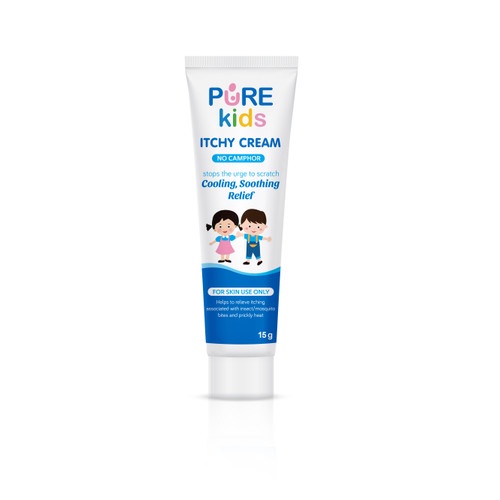 Pure Kids Itchy Cream 15gr | Krim Pereda Gatal | Anti Gatal | Anti Bakteri