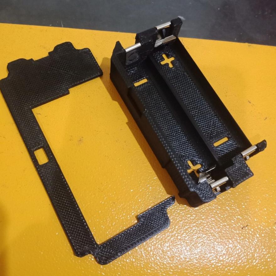OO7280 Holder box CNC model V3 3D Print ABS baterai 2x 18650 battery sled ❇Stock Banyak