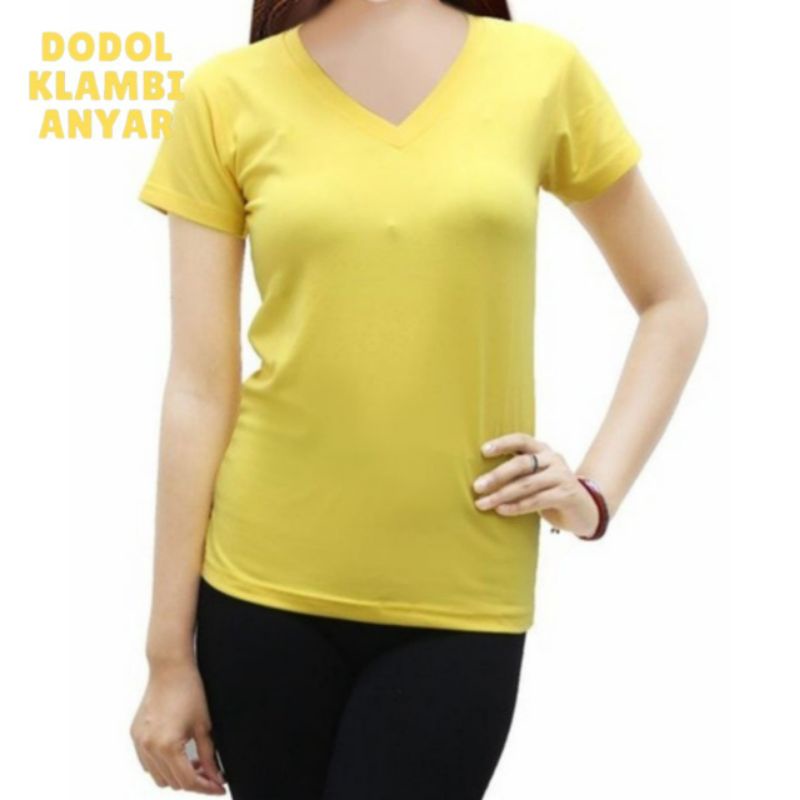 Kaos Kuning Polos