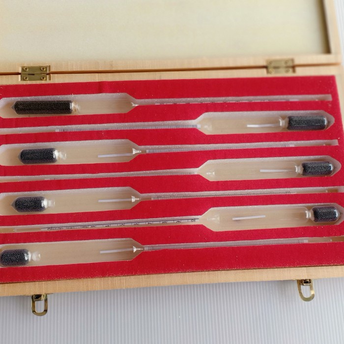 baume meter set isi 7 alat ukur derajat baume baumemeter