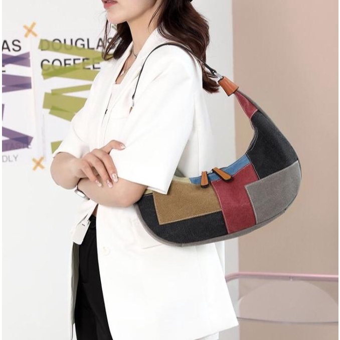 Tas Shoulder Bag Bahan Kanvas Premium Super Elegant - Yurim Bag