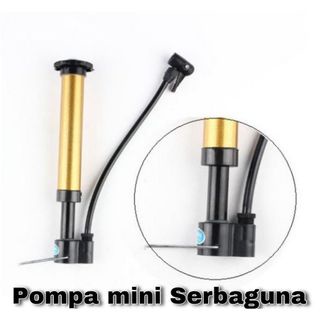 Sgmshop Gold Pompa Ban Sepeda Balon Kasur Bantal Renang Angin Mini Portable