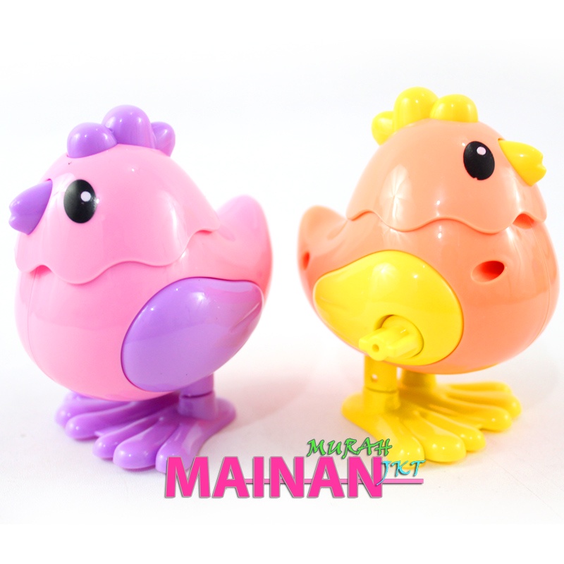 MAINANKEI MAINAN ANAK MURAH AYAM KUNCI PUTAR SS1707 MAINAN ANAK AYAM KUNCI PUTAR MINI LUCU