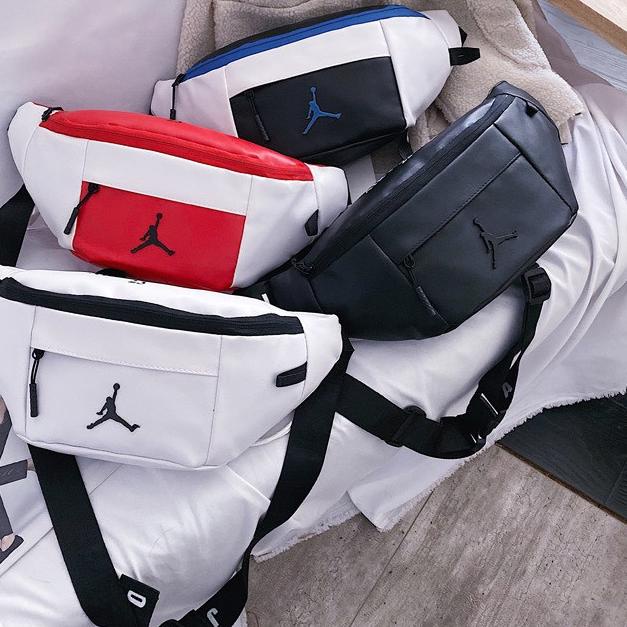✨12.12✨ WAISTBAG AIR JORDAN LEATHER PU / TAS JORDAN / WAISTBAG JORDAN grosir