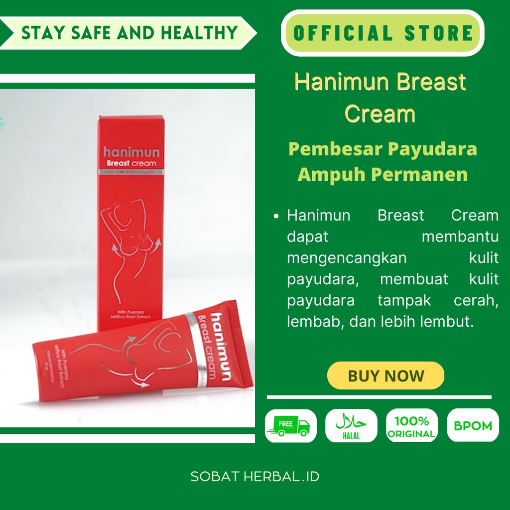 Hanimun Breast Cream Original Obat Herbal Bpom