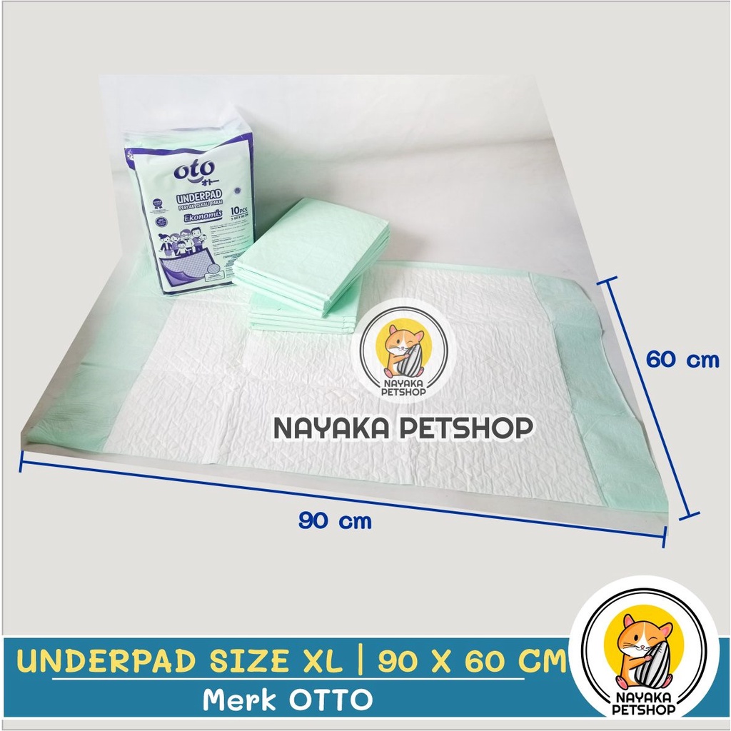 Underpad Kucing Size XL 90 x 60 cm Diapro Popok Alas Kandang Perlak Training Pad Latihan Kencing Pup Pipis Anjing Melahirkan Hewan