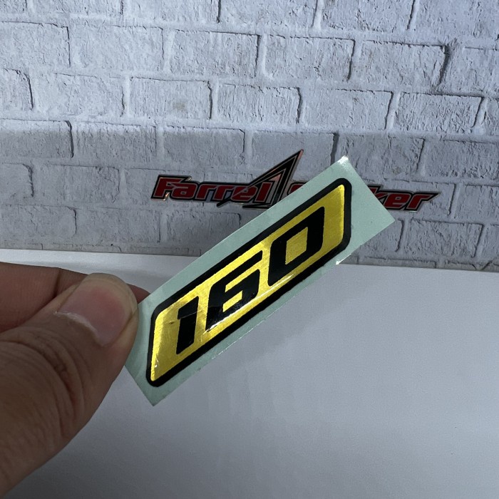 Stiker 160 timbul sticker 160 3d vario pcx - Hitam