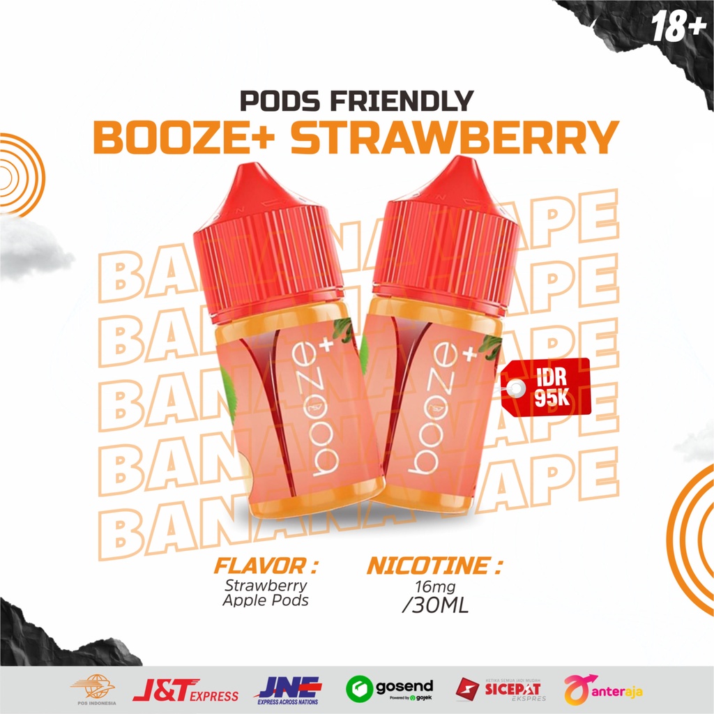 Jual LIQUID PODS FRIENDLY BOOZE STRAWBERRY APPLE 30ML 16MG | Shopee ...