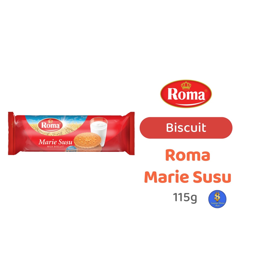 

Biskuit Roma Marie Susu 115gr-Roma Milk Biscuit