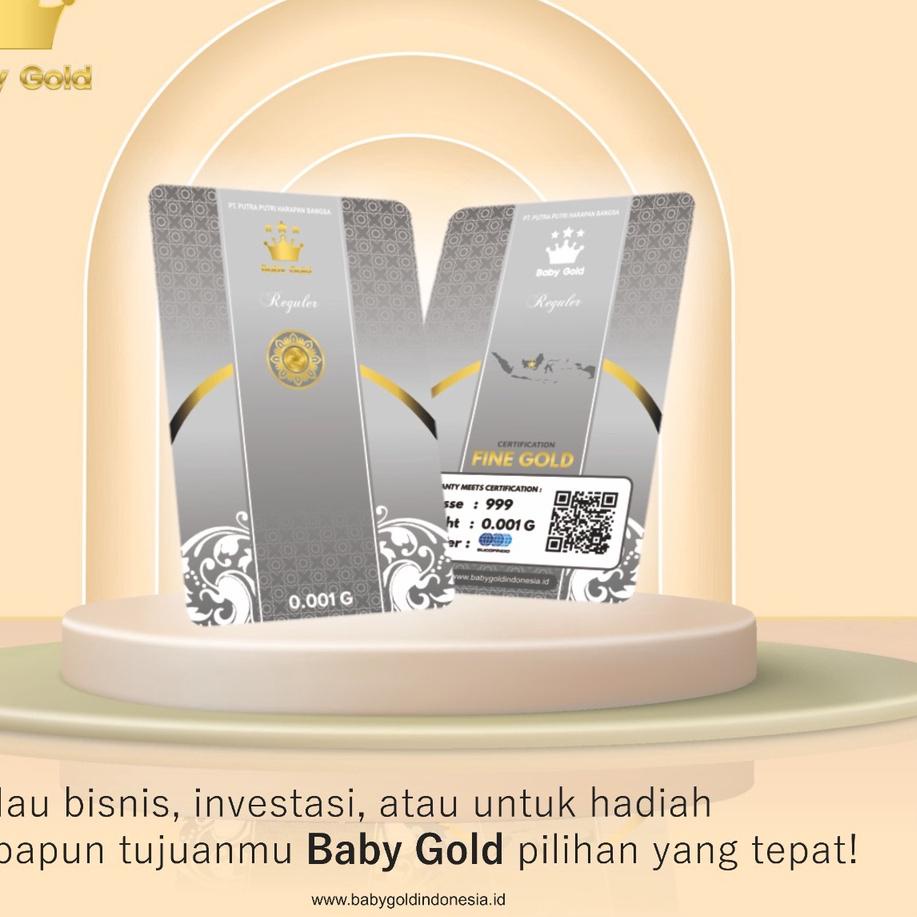 ERA734 Baby Gold Emas Mini 0,001 gram Logam Mulia 0.001 Gram ##