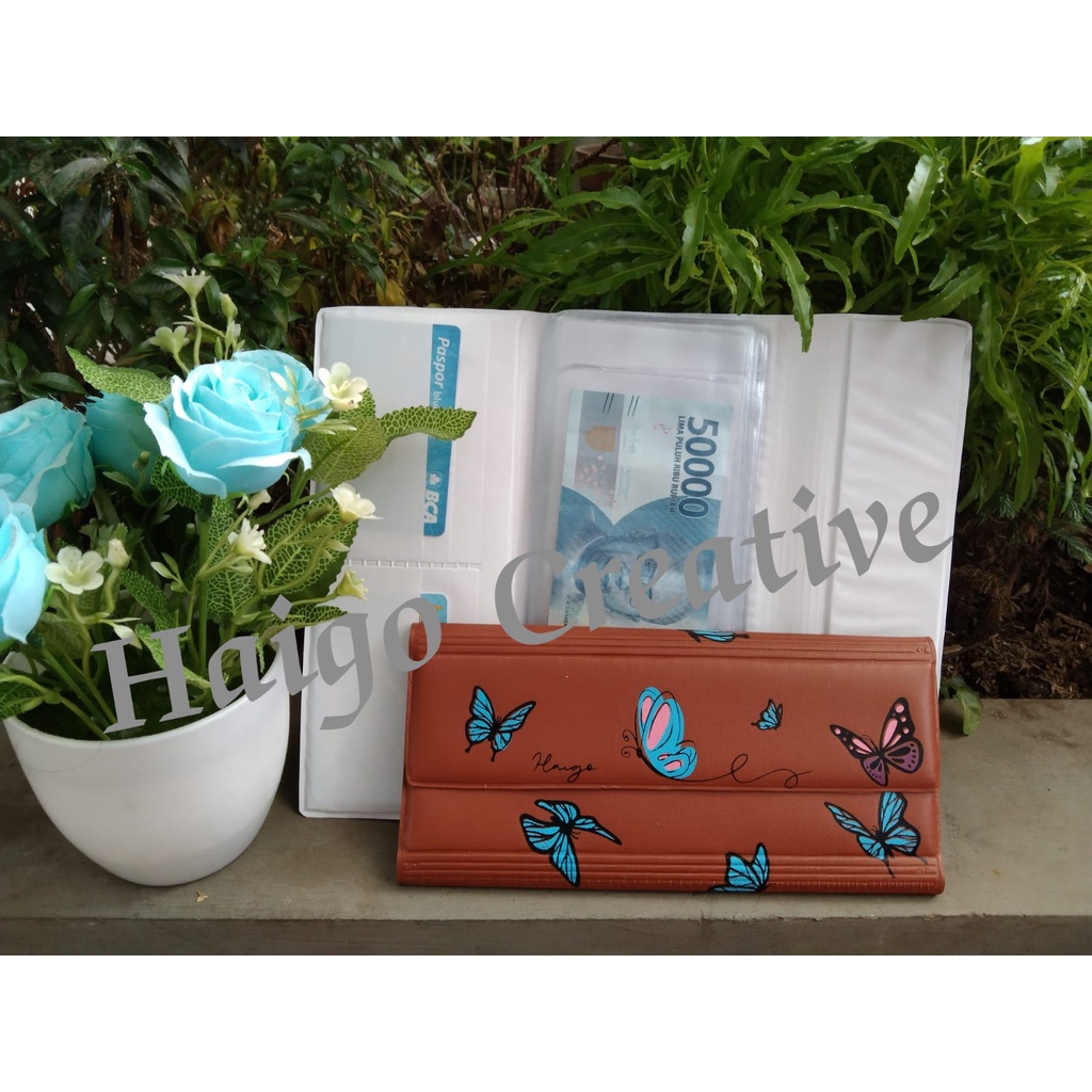 DOMPET MOTIF KUPU KUPU SABLON - ORGANIZIER