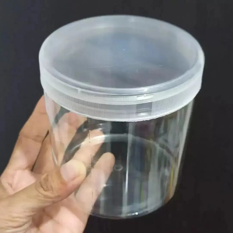 Toples 500ml Plastik bening Diameter 9cm Tinggi 9cm