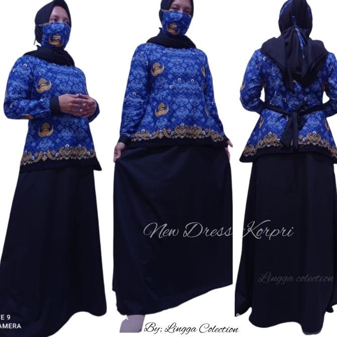 Gamis Korpri Terbari 2022 Batik Terbaru