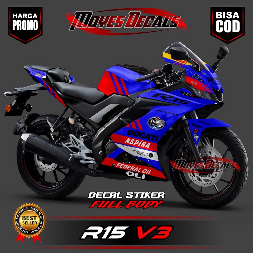 COD Hot Fromodecal r15 v3 full body decal r15 v3 full body biru wsbk racing