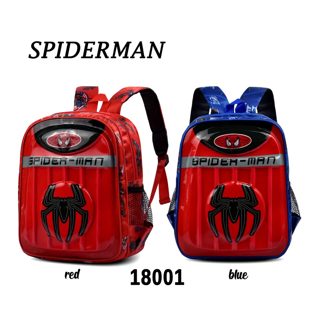 ( DHB )Tas Sekolah Anak Paud TK Tas Anak Karakter Cowo 18001 Full Embos + Lampu Free Kaos Kaki